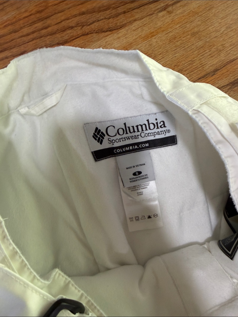Columbia White Flare Ski Pants with Zipper Pockets - Picture 2 of 2